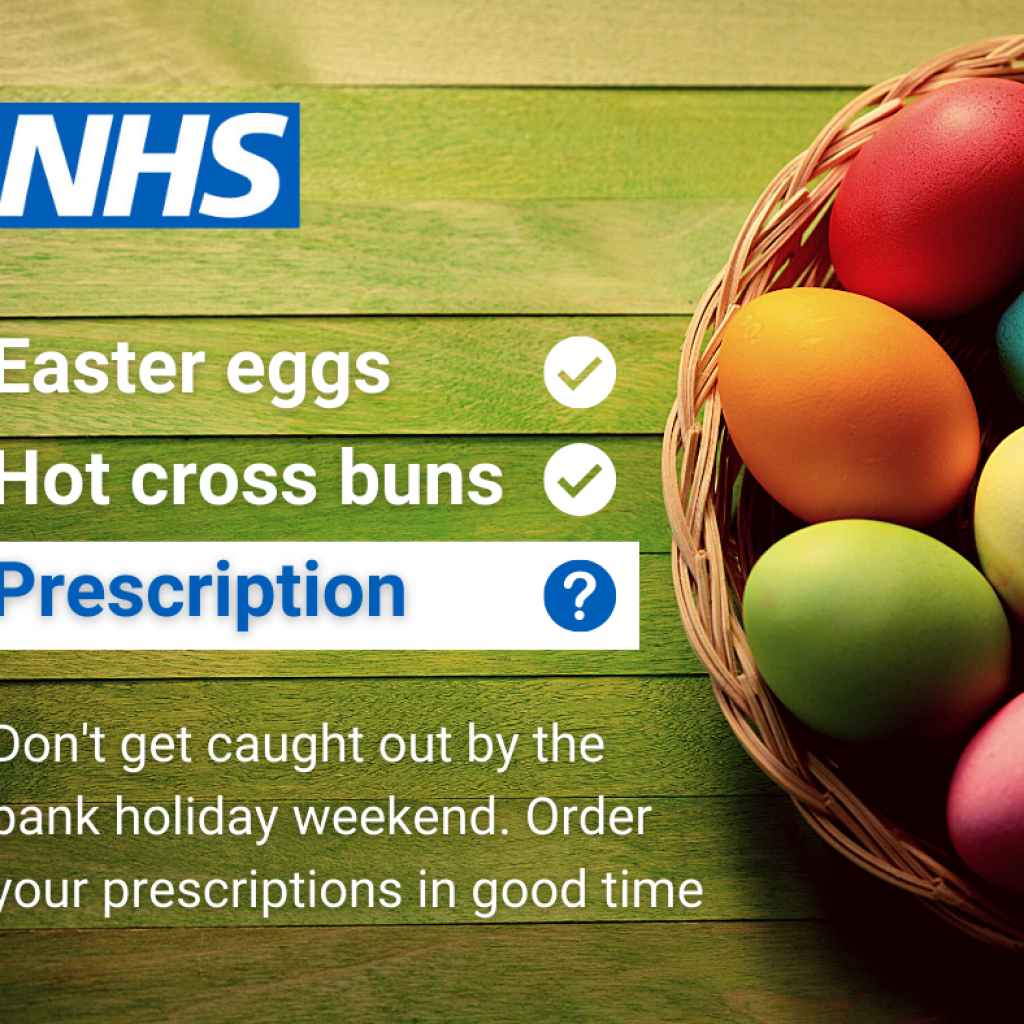 Help us help you be prepared for the Easter bank holiday weekend