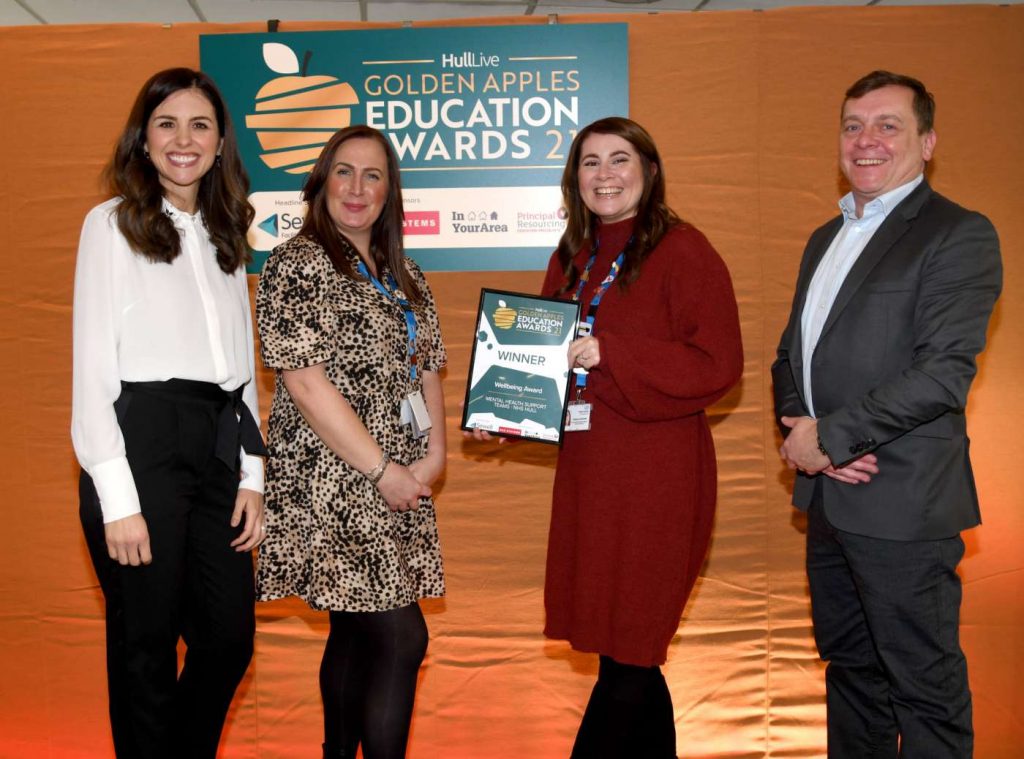 Recognition for Hull Mental Health Support Teams at the Hull Live Golden Apples Awards